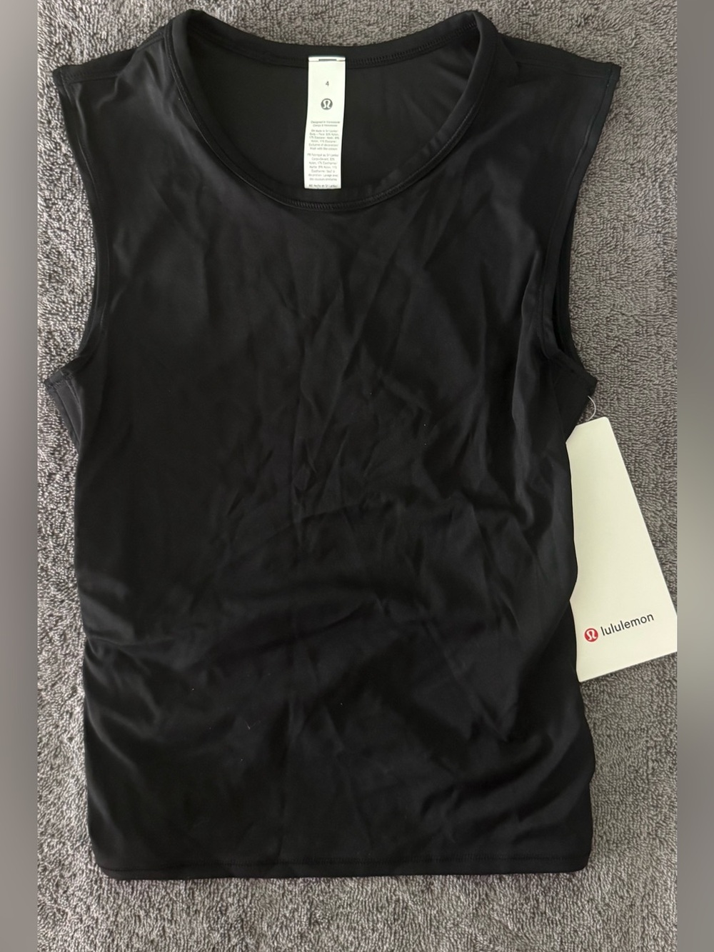 Lululemon Women's Black All it takes twist tank